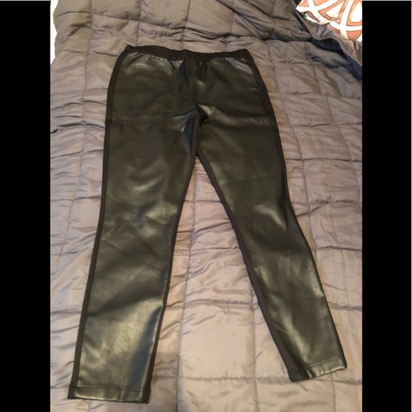 Mossimo Supply Co. Pants - Leather front leggings